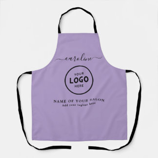 Trendy Modern Salon Logo Apron