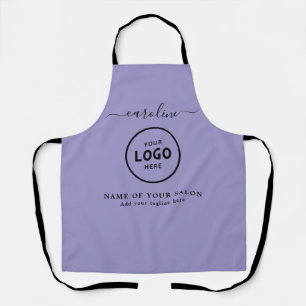 Trendy Modern Salon Logo Apron