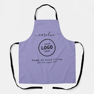 Trendy Modern Salon Logo Apron