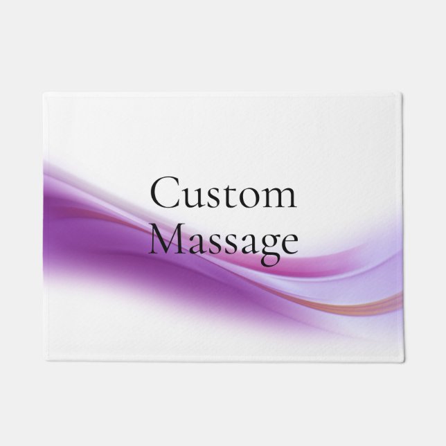 Trendy Modern Simple Custom Massage Doormat (Front)