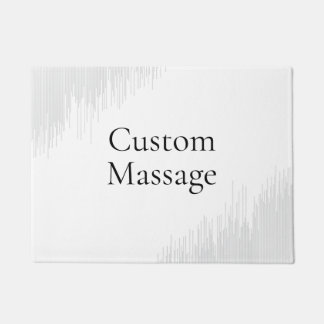 Trendy Modern Simple Custom Massage Doormat