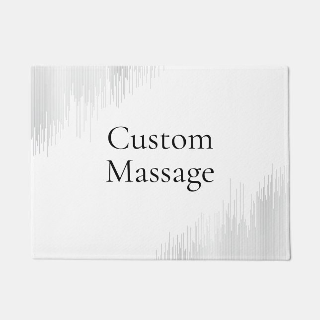 Trendy Modern Simple Custom Massage Doormat (Front)