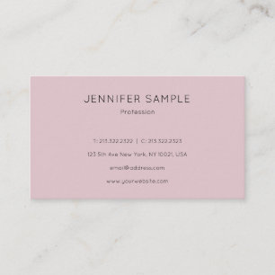Trendy Modern Simple Design Template Elegant Cute Business Card