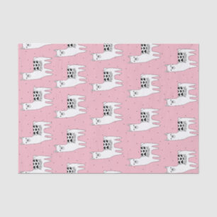 Trendy Modern Sketchy Llamas Tissue Paper