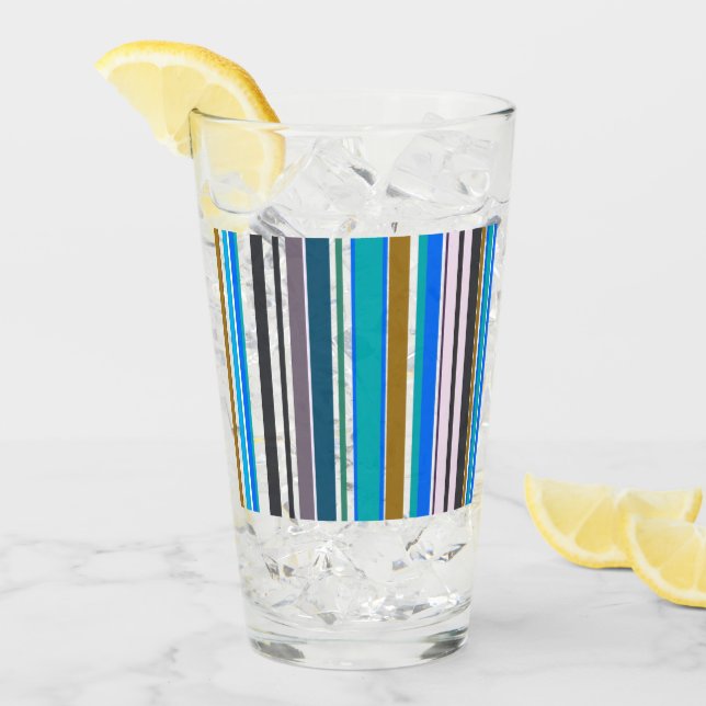 Trendy Modern Stripes Glass (Front Ice)