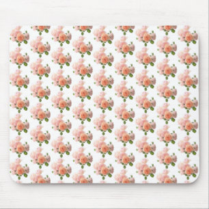 Trendy Modern Template Elegant Roses Design Mouse Pad