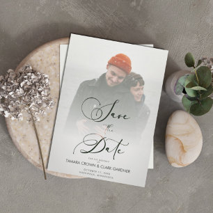 Trendy Modern Transparency vellum Effect Wedding 