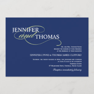 Trendy Modern Typography Elegant Simplicity Invitation