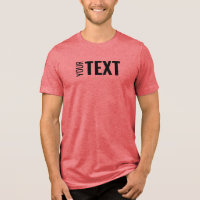 Trendy Modern Your Text Name Custom Mens Red