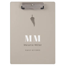 Trendy Mojave Dune Earth Tone Custom Name Office