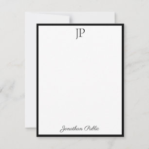 Trendy Monogram Calligraphy Script Text Template