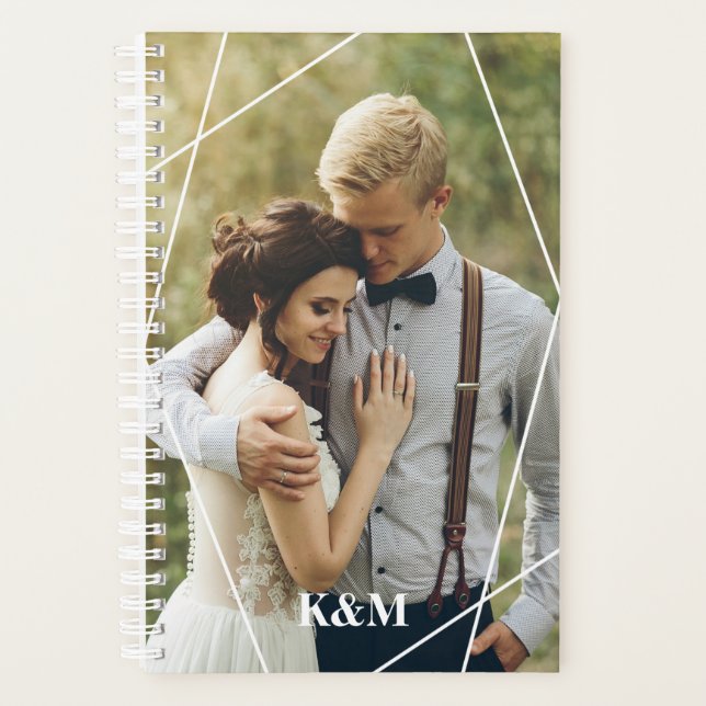 Trendy Monogram Photo Planner (Front)