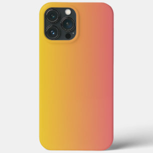 Trendy Monogram Pink Yellow iPhone 13 Pro Max Case