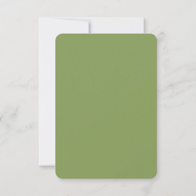 Trendy Moss Green Background Colour Customize this (Front)
