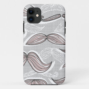 Trendy Moustache Pattern iPhone 11 Case