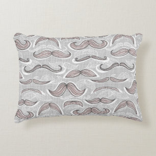 Trendy Moustache Pattern Decorative Pillow