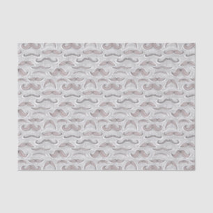 Trendy Moustache Pattern Tissue Paper