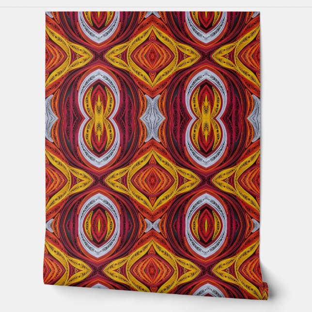 Trendy multicolor classic modern design  wallpaper (Unrolling)