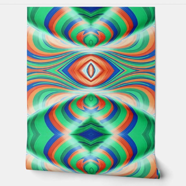 Trendy multicolor classic modern design  wallpaper (Unrolling)