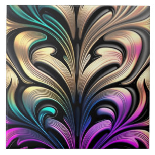 Trendy multicolore pattern ceramic tile