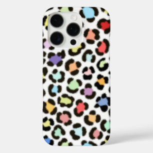 Trendy Multicolored Leopard Fur Effect Pattern iPhone 16 Pro Case
