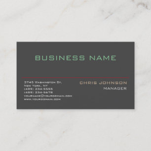 Trendy Multiple Colour Rich Grey Business Card