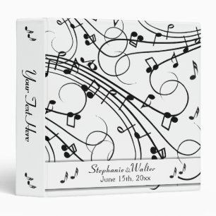 Trendy Music Design Binder