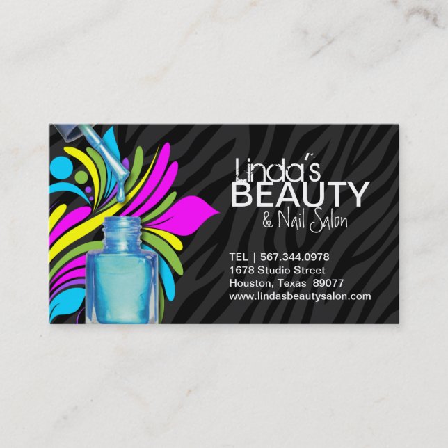 TRENDY NAIL SALON CARTE DE VISITE (Devant)