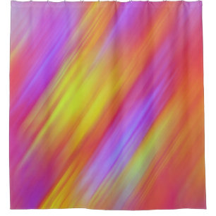 Trendy Neon Bright Red Pink Yellow Abstract
