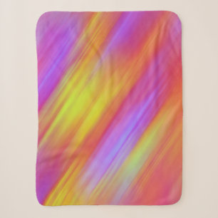 Trendy Neon Bright Red Pink Yellow Abstract  Sherpa Blanket