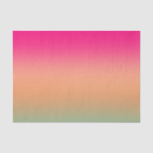 Trendy Neon Pink green and sandy brown Tissue Paper