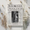 Trendy Newspaper Wedding Invitation Photo Timeline