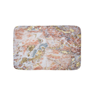 Trendy Ombre Marble Pattern Bath Mat