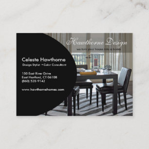 Trendy Ovale Profile Business Card