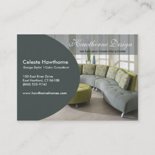 Trendy Ovale Profile Business Card