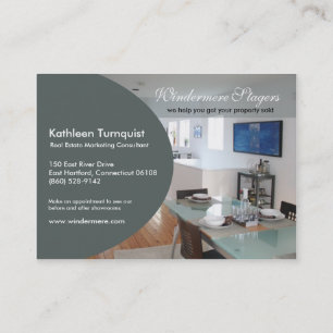 Trendy Ovale Profile Business Card