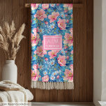 Trendy pastel blue and pink watercolor monogram fleece blanket<br><div class="desc">The Elegant Pastel Pink Blanket Custom Wedding Gift Collection exudes sophistication and charm, making it the perfect choice for a memorable wedding present. Crafted with the utmost attention to detail, each blanket is a luxurious blend of soft pastel pink hues, creating a timeless and elegant aesthetic. The customizability of this...</div>