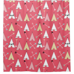 Trendy Pastel Cute Teepees and Arrows Pattern