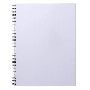Trendy Pastel Lavender Solid Colour   Elegant Notebook