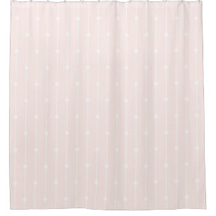 Trendy Pastel Pink striped and dotted modern