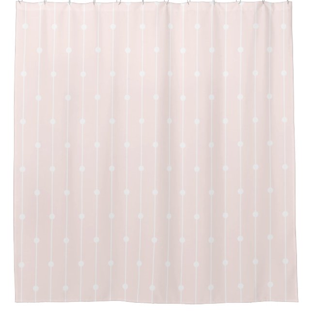 Trendy Pastel Pink striped and dotted modern (Front)