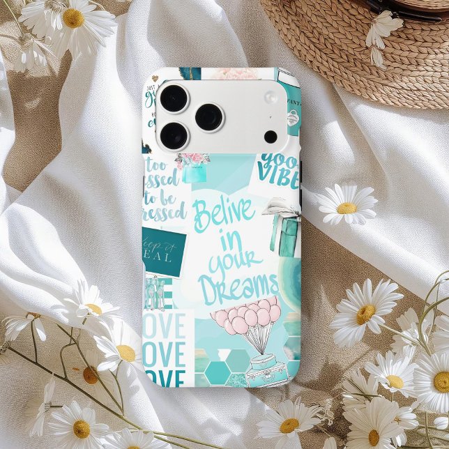 Trendy Pastel Teal Self Love Affirmation Quote (Creator Uploaded)