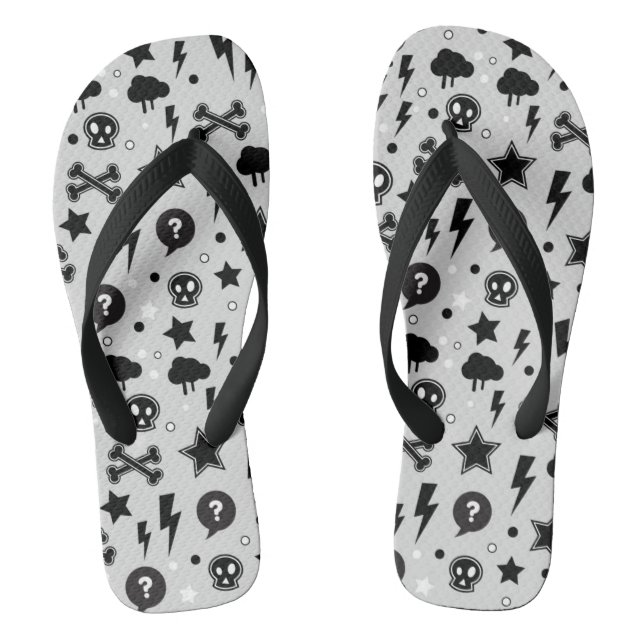 Trendy pattern flip flops (Footbed)