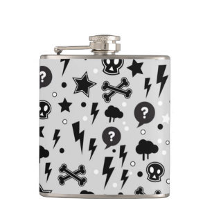 Trendy pattern hip flask