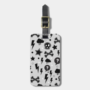 Trendy pattern luggage tag