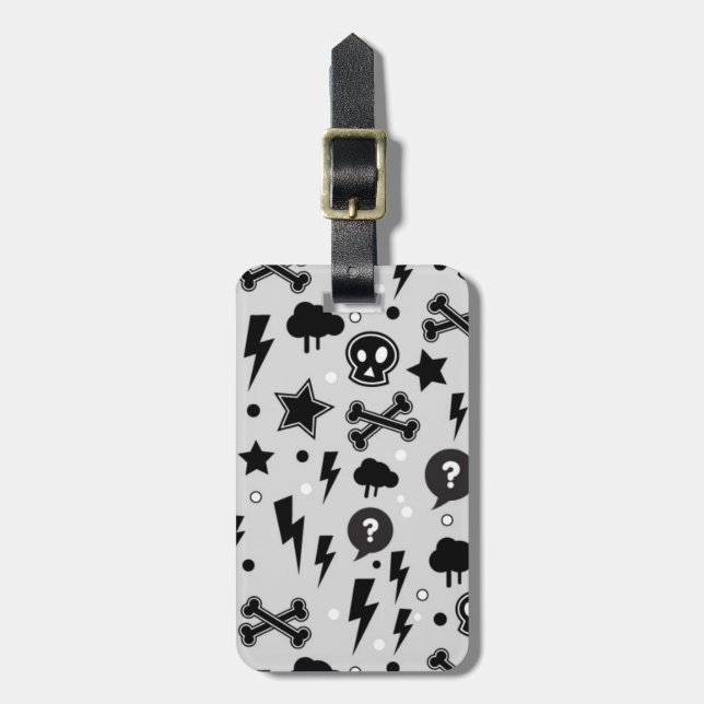Trendy pattern luggage tag (Front Vertical)