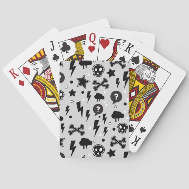 Trendy pattern playing cards (Back)