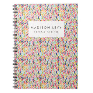 Trendy Patterned Personalized Journal Notebook