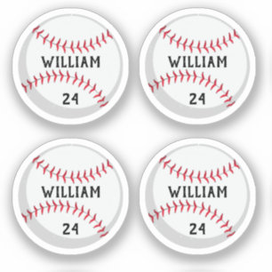 Trendy Personalized Baseball Name and Number