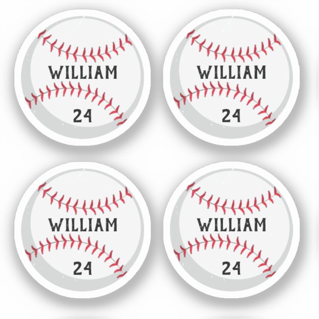 Trendy Personalized Baseball Name and Number (Front)